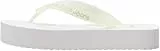 Calvin Klein Jeans Damen Flip Flops Beach Sandal mit Plateau, Weiß (Bright White/Cameo Green), 41