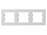 Schneider Electric Asfora Rahmen für Steckdosen und Schalter, 3-fach, horizontal, weiss, Artikelnummer EPH5800321D