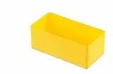 hünersdorff Einsatzbox aus hochschlagfestem Polystyrol (PS), Maße: 108 x 54 x 45 mm, Farbe: gelb