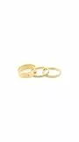 Calvin Klein Set aus 3 Ringen für Damen Kollektion CK TRIO In Gelbgold verziert mit Kristallen - 35000795E