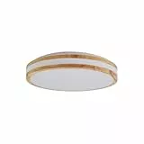 Lindby LED Deckenleuchte Emiva (Modern) aus Holz (1 flammig,) - Lampe Deckenlampe Wohnzimmerleuchte
