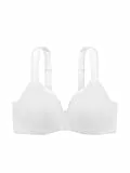 Dorina Damen Rachel BH – Leicht Gepolsterter Demi-BH mit Bügel und Geformten Cups, Verstellbaren Trägern und Weichem Mikrogewebe für Ganztägigen Komfort, Weiß