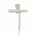 Blomus Duschabzieher -VIPO- Duschwischer mit Halterung 24 cm breit Abzieher aus Silikon für Dusche, Badezimmer Fensterabzieher Scheibenabzieher Moonbeam (69201)