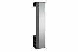 byLIVING Flurgarderobe Ben/Garderobe Anthrazit mit Spiegel/Spiegelschrank für Flur mit Kleiderstange und Ablage/B 40, H 184, T 35 cm