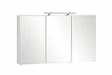 Schildmeyer Spiegelschrank 132253, Melaminharzbeschichtete Spanplatte, weiß, 120 x 16 x 71 cm