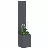 vidaXL Garten Sichtschutz-Leinwand Anthrazit 32 x 32 x 150 cm, Dekorative Einlagen, Moderne Garten- und Terrassenschirme, Sichtschutz, Landschafts-Panel, dekorative Trennwand