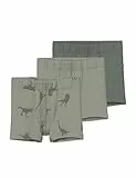 NAME IT Jungen Nmmtights 3p Agave Green Dino Noos Boxershorts, Agave Green, 104 EU