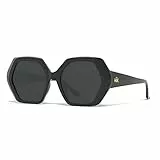 Hanukeii Unisex Mykonos Sonnenbrille, Schwarz, One Size