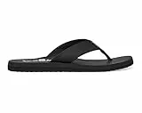 Sanuk Mens Beer Cozy Coaster | Flip Flops for Men | Mens Sandals | Beach Sandals | Supportive & Lightweight | Memory Foam Footbed, Schwarz, 41 EU