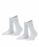 ESPRIT Damen Socken Uni Multipack W So Baumwolle einfarbig 2 Paar, Weiß White 2000, 35-38