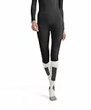 FALKE Damen Baselayer-Hose Wool-Tech Long W Ti Wolle Funktionsmaterial schnelltrocknend 1 Stück, Schwarz Black 3000, M