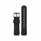 Luminox Uhrenarmband FPX.2201.20B.1.K - 22mm Schwarzes PU Ersatzarmband mit Edelstahl Dornschließe für 0320 0321 0325