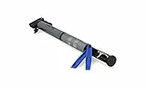 FISCHER Mini-Luftpumpe mit integriertem Reifen-Flickzeug, Fahrrad-Luftpumpe, für alle Ventile (AV, DV, SV), Duokopf, aus Aluminium, extrem kompakt