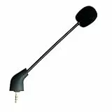 MICMXMO Ersatz-Mikrofon 3,5 mm Boom kompatibel mit Post-2021 2nd Version Wired Kingston HyperX Cloud 2 II Cloud Core Cloud Pro Cloud X Gaming Headsets Noise Cancelling Mic für PS5 Switch Mac PC