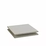 Rauch Möbel ZUBEHÖR, Einlegeböden 2er-Set, für Drehtürenschränke von Rauch mit Einer Elementbreite von 45 cm, Farbe Texline, Maße 43x1,6x45 cm