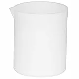 Becher, PTFE-Becher Säure- und Laugenbeständige PTFE-Becher Hohe Schmierung Weißer Messbecher für Labor (100ml)