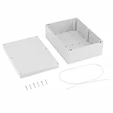 Walfront Wasserdichter staubdichter Anschlusskasten, DIY-Anschlusskasten-Plastikprojekt-Einschließungs-Kasten 10.3 x 7.3 x 3.7inch / 263 × 185 × 95mm