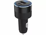 Sandberg Car Charger 3in1 130W USB-C PD, Autoladegerät für USB-A USB-C Geräte, Schnellladegerät mit USB-C PD 100W, Auto & LKW, Zigarettenanschluss Ladeadapter, Netzteil für Laptop Smartphone Tablet