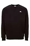 Kappa VAUKE Unisex Sweatshirt I Pullover Herren aus Baumwolle I Basic für Sport und Freizeit I Sweater für Frauen & Männer I Pulli in Größe L, schwarz