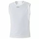 GORE WEAR Herren Windstopper Base Layer Shirt Ärmellos, Light Grey/White, L EU