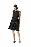 Koton Damen Halter Neck Midi Pleated Casual Dress, Black (999), M EU