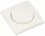Tapa central con mando rotativo para regulador rotativo series berker S.1/ B.3/ B.7 de hager, blanco polar, mate