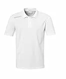 uhlsport Herren Essential Polo Shirt Poloshirt, weiß, XL