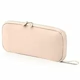 iSuperb Federmäppchen Mädchen Mäppchen Jungen Studenten Federmappe Unisex Stifte Organizer Kosmetiktasche klein Leinen Federtasche für Damen Einschulung Geschenk Schulsachen (Braun)