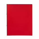 Idena 10432 - Ringbuch im Format DIN A4, 2-Ring-Mechanik mit 16 mm Durchmesser, 20 mm Rückenbreite, rot, 1 Stück
