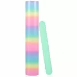 VINYL FROG Regenbogen Vinylfolie Plotter Glänzend Pastellfarben Plotterfolie Vinyl 30,5x155cm Selbstklebende Folie für DIY-Geschenke, Tasse, Fenster, Keramik, Kunststoff