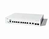 Cisco Catalyst 1300-8T-E-2G-Managed-Switch, 8-Port-GE, EXT. PS, 2 x 1-GE-Kombi, eingeschränkter Lebenszeitschutz (C1300-8T-E-2G)