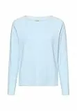 camel active Damen Strickpullover mit Rundhalsausschnitt Hellblau, Womenswear-M