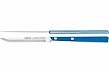 GÜDE Solingen - Universalmesser blau / weiß mit Wellenschliff, 10 cm, UNI, POM