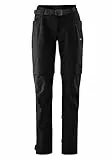Gonso Ruth, Lange Damen Fahrradhose mit Zipp-Off-Funktion, Wasser- und fleckabweisend, Relax Gel Comfort Sitzpolster, Körpernahe Passform