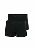 adidas Herren Low Rise Trunk (2PK) -Active Flex Cotton 3 Stripes Unterwäsche, 000 Black, L (2er Pack)