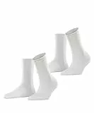 ESPRIT Damen Socken Basic Pure Multipack W So Baumwolle einfarbig 2 Paar, Weiß White 2000, 39-42