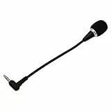 Alnicov Mini-Mikrofon, 3,5 mm Audio-Anschlusskopf, idealer Mikrofon-Kondensator für Computer, Laptop, Notebook, Tablet-PC, Skype