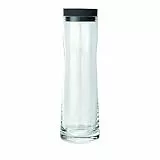 blomus -SPLASH- Wasserkaraffe aus Glas, Magnet, 1 Liter Fassungsvermögen, Silikon / Edelstahldeckel, einfache Handhabung, (H / B / T: 29,5 x 9 x 9 cm, Farbe: Magnet, 63785)