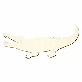 Holz Alligator - 3-50cm Breite - Basteln Deko, Größe:15cm, Pack mit:10 Stück