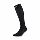 CEP - Lange Laufsocken mit Kompression für Herren, Core 5.0 Tall, Größe IV/L / 39-44cm Wadenumfang, schwarz