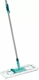 Leifheit rückenschonender Bodenwischer Profi XL Micro Duo Telescope, Teleskopstiel 87-142cm aus Stahl, mit Bezug für Fliesen & Laminat, Wischmopp zum Lösen mit Fußklick, 360°-Drehgelenk, Click-System