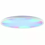 Brilliant LED Panel Lumaro rund Ø 42 cm dimmbare Deckenleuchte mit Fernbedienung 3000 Lumen, 4000K neutralweiß ICRGB Farbwechsel & Memory- Funktion für Wohn- & Arbeitsbereiche