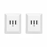 Rutenbeck 2 x Aufputz TAE-Anschlussdose/Telefondose NFF für 2X Telefon + 1x Nebenstelle (Fax, AB, Modem) 3x6 polig 2x6 Schraubkontakte reinweiß 10310114