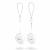 Hama Schlüsselfinder f. Android Mein Gerät Finden-App, 2 St. (Key Finder Bluetooth, Alarm, Handy Schlüsselfinder f. Schlüssel, Geldbeutel, Gepäck, Haustiere, Android 9.0, tauschbare Batterie) weiß