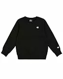 Champion Jungen Legacy Basics B - Ultralight Powerblend Fleece Crewneck Sweatshirt, Schwarz, 13-14 Jahre EU