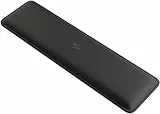 Glorious Gaming Padded Keyboard Wrist Rest (TKL, 17 mm stark) - gesteppte Ränder, glatte Stoffoberfläche, rutschfeste Gummibasis, mittlere Festigkeit, 360 x 100 x 17 mm - Black-Stealth