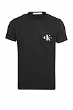 Calvin Klein Herren T-Shirt Kurzarm Core Monologo Rundhalsausschnitt, Schwarz (Ck Black), XXL