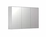 trendteam smart Living - Spiegelschrank - Weiß - Badschrank mit 3 Spiegeltüren - (BxHxT) 120 x 70 x 17 cm - Badmöbel mit 6 Einlegeböden - Soft-Close
