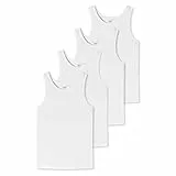 Uncover by Schiesser - Unterhemd/Tanktop - 4er Pack (XL Weiß)