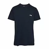Herren-T-Shirt, 100% Baumwolle, Normale Passform, kurzärmelig, Marineblau, XXL